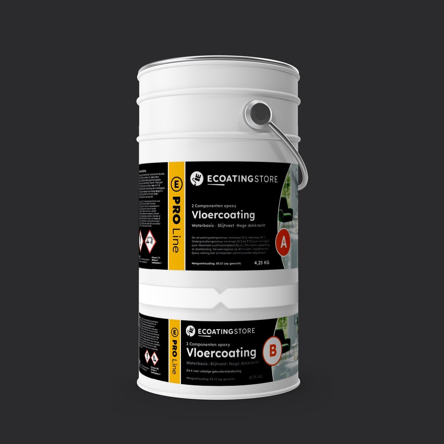 Garāžas grīdas pārklājums - RAL 9004